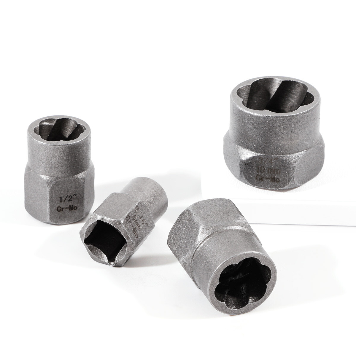 15 PCS Damaged Lug Nut Lock Remover Twist Socket Set Screw Extractor Tool 8-19mm