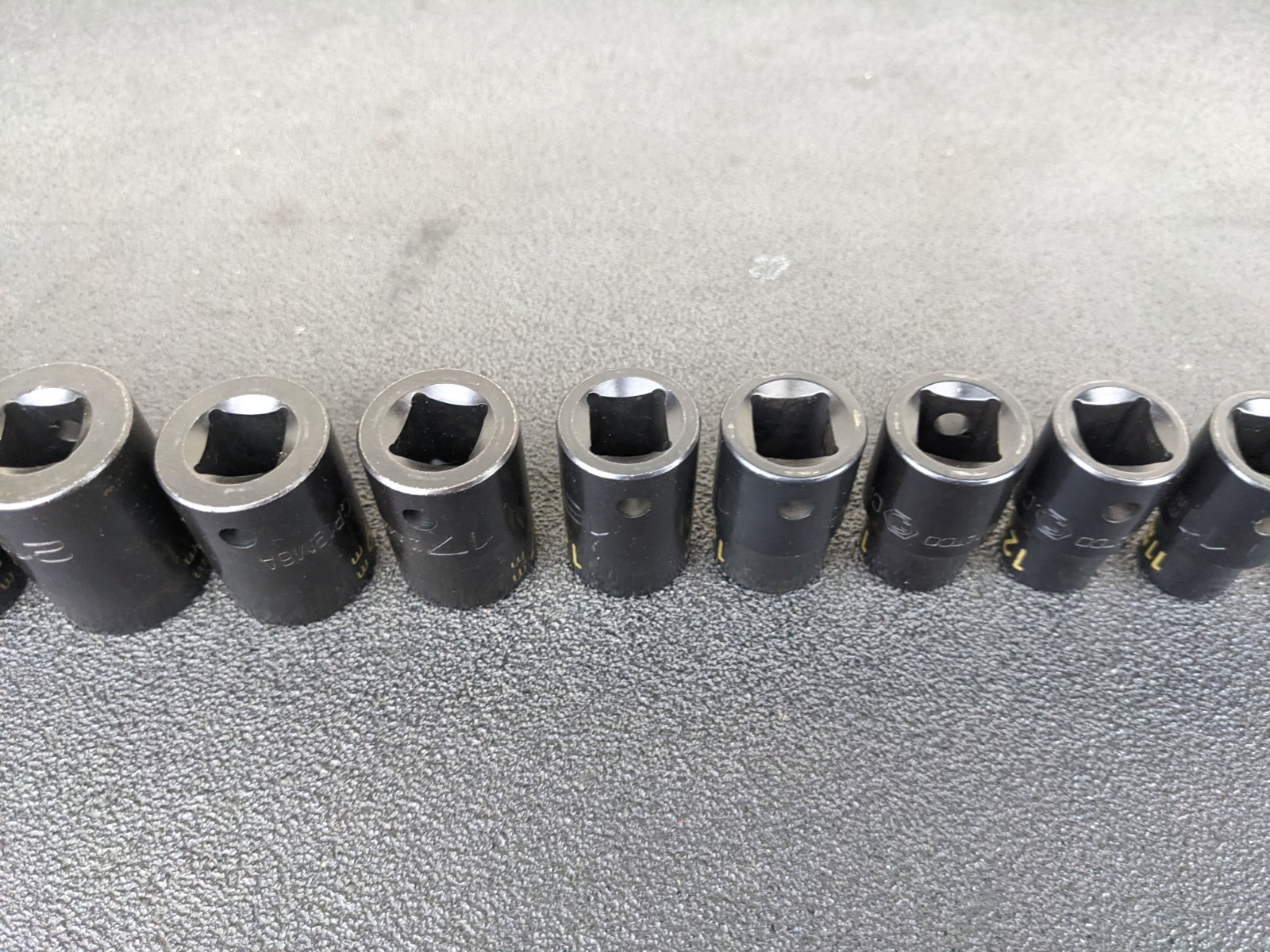 #aw458 MATCO Tools NEW 1/2″ Drive METRIC 6 POINT IMPACT SOCKET SET