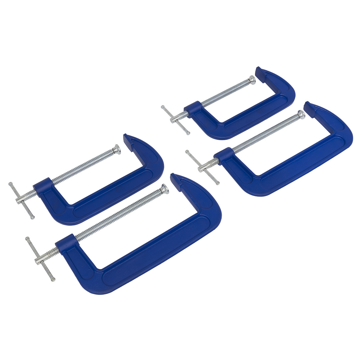 Sealey AK6006SET G-Clamp Set 4pc – 150mm & 200mm