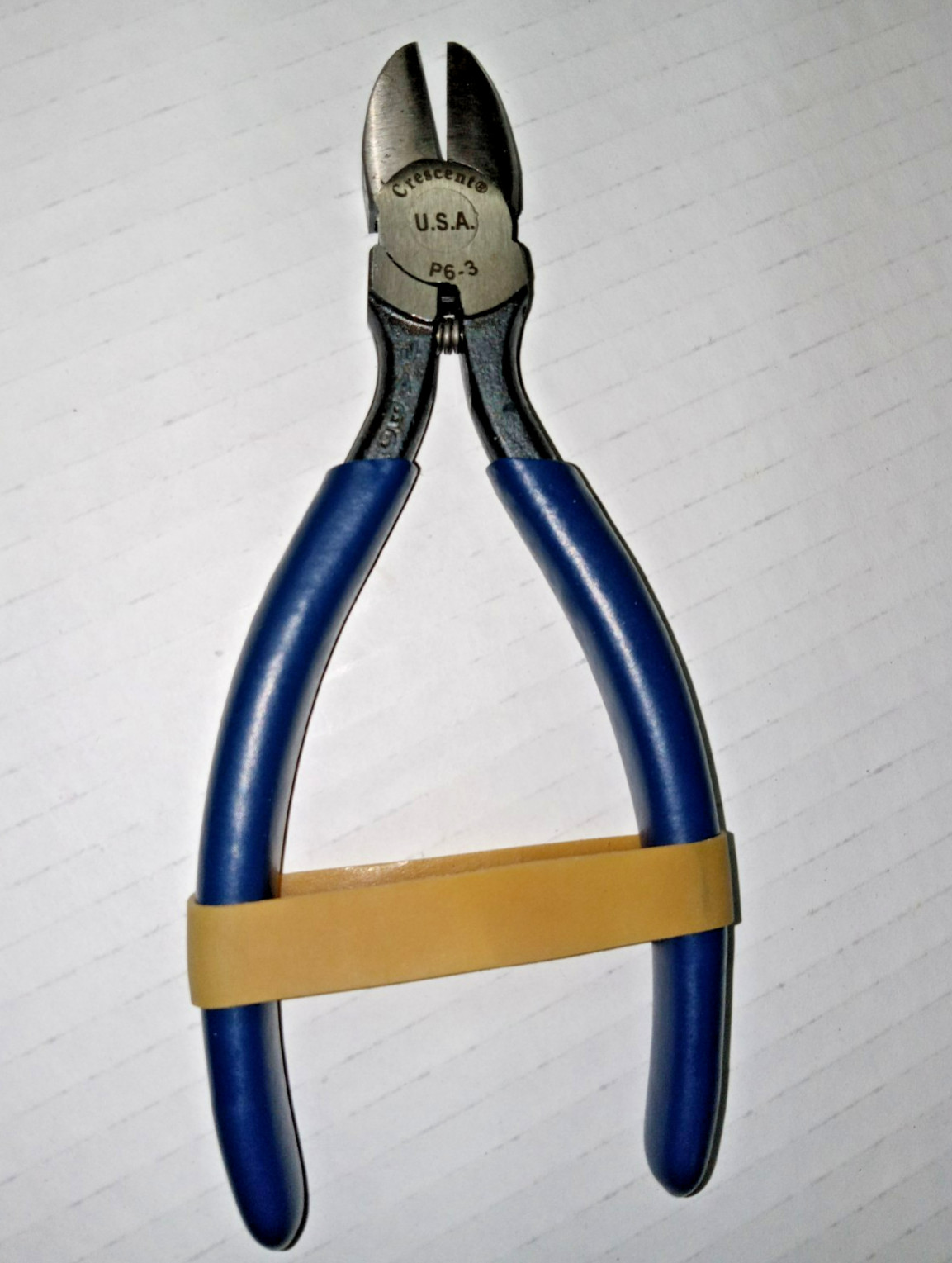 New Vintage Crescent Pliers 6″ Diagonal Cutting Coated Handles #P6-3 USA