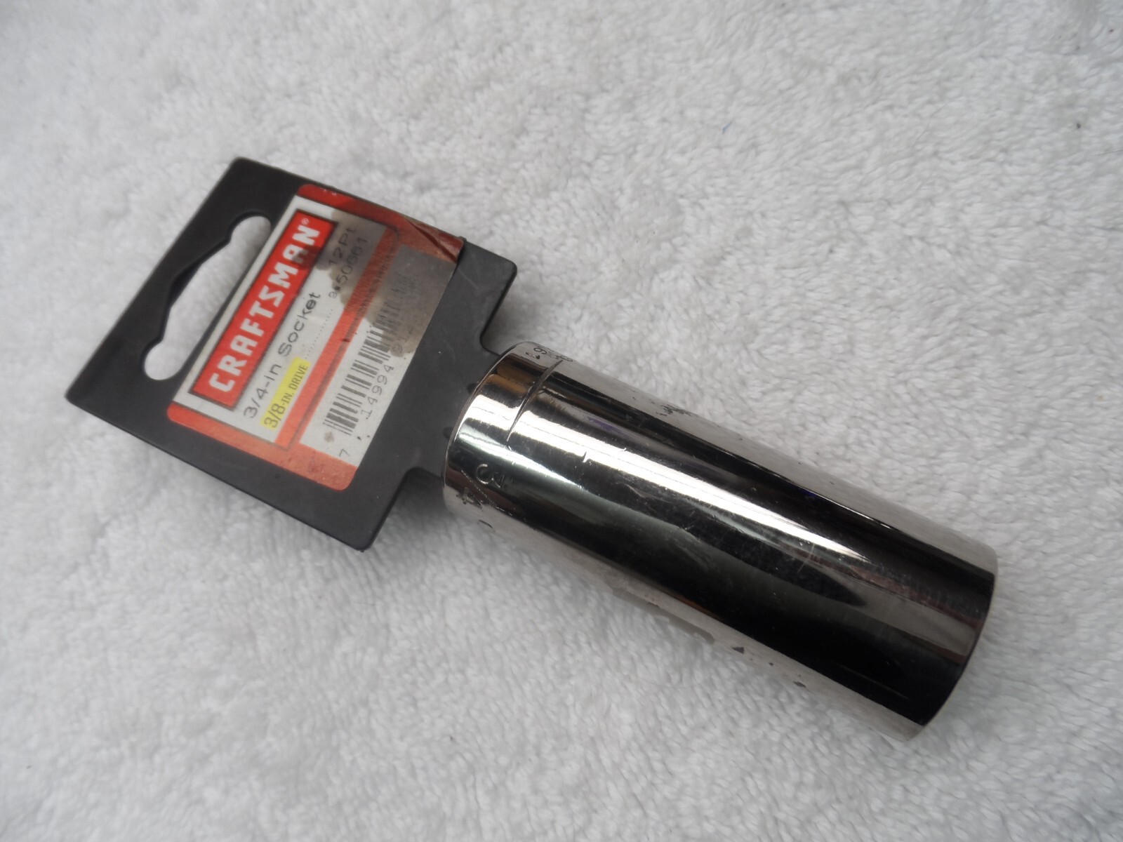 Craftsman 3/8″ Drive Standard SAE (laser) Socket, size 3/4″, 12pt – Part # 50661
