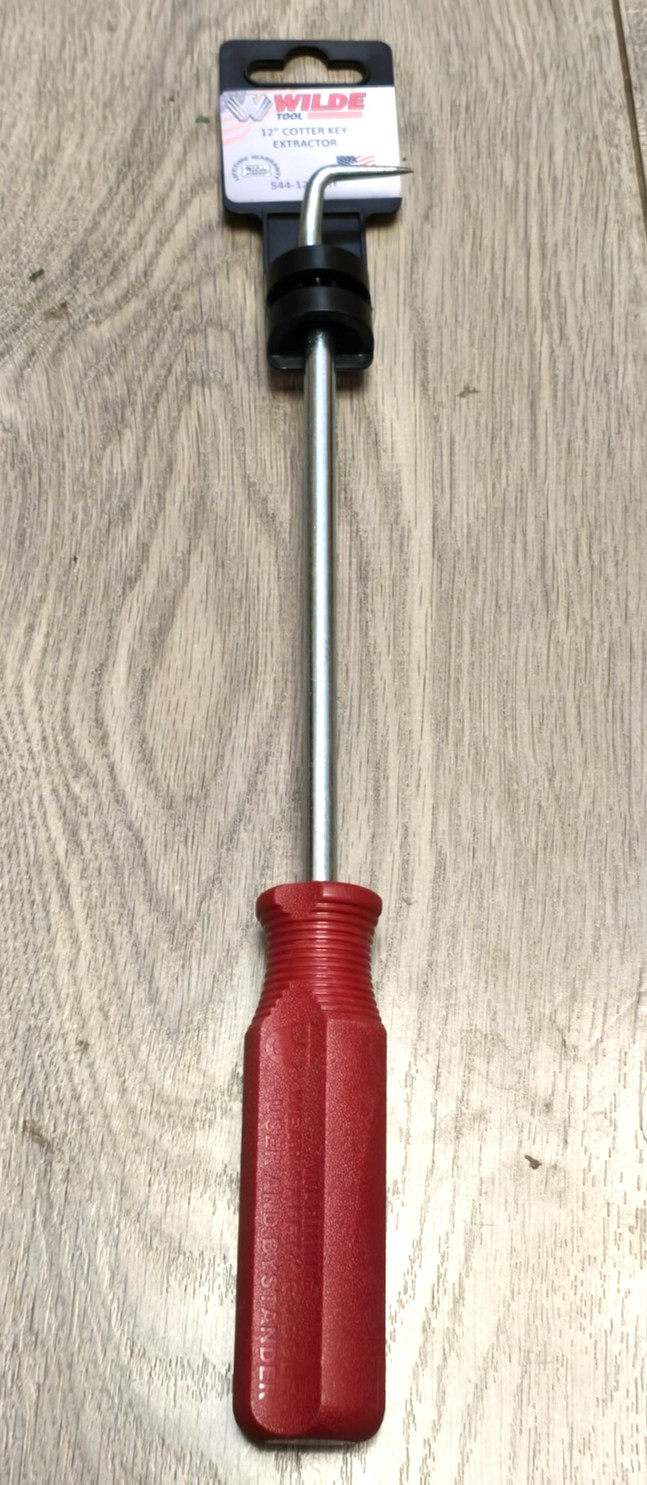 WILDE Tools USA 544-12.Z-HT 12″ Cotter Key Puller Hook/ Pick Tool