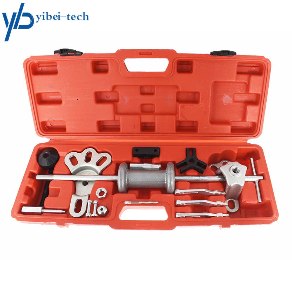 Slide Hammer Dent Puller Tool Kit Wrench Adapter Axle Bearing Hub Auto Set