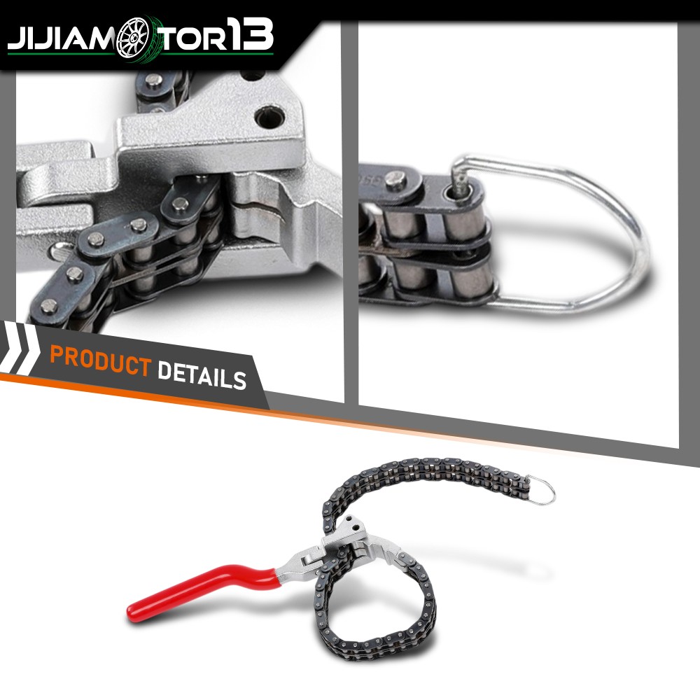 Heavy-Duty Ratcheting Chain Wrench Oil Filter Change Pipe Fittings 60-160mm