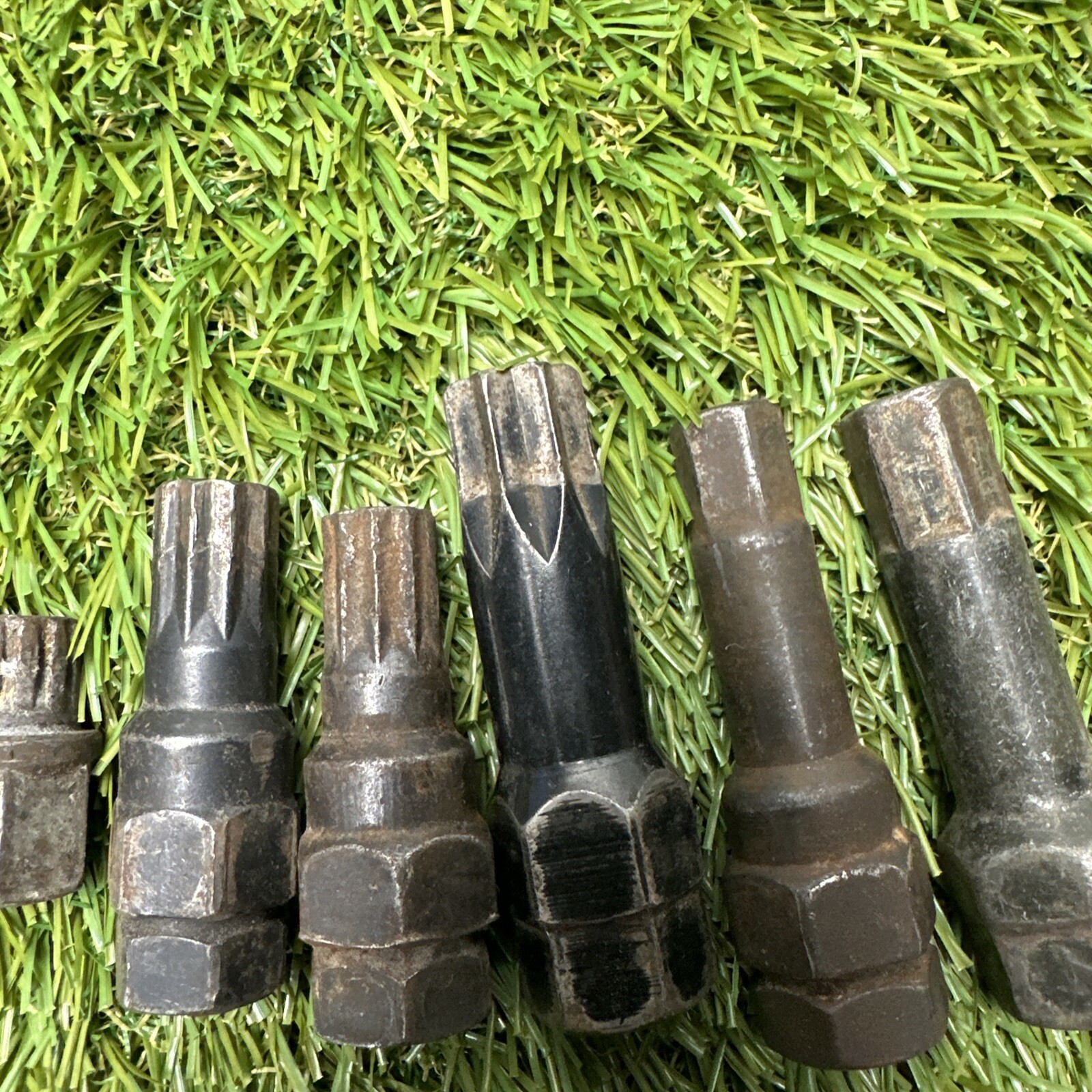 Lot of 22 Locking Lug Nut Removal Tools Assorted Some Marked Unknown Mechanics