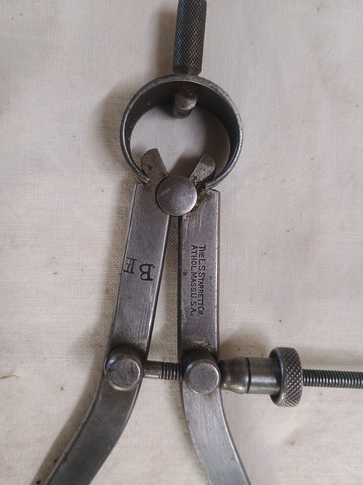 L.S. Starrett Outside Spring Caliper Engineer Tool Vintage Motorcycle Car