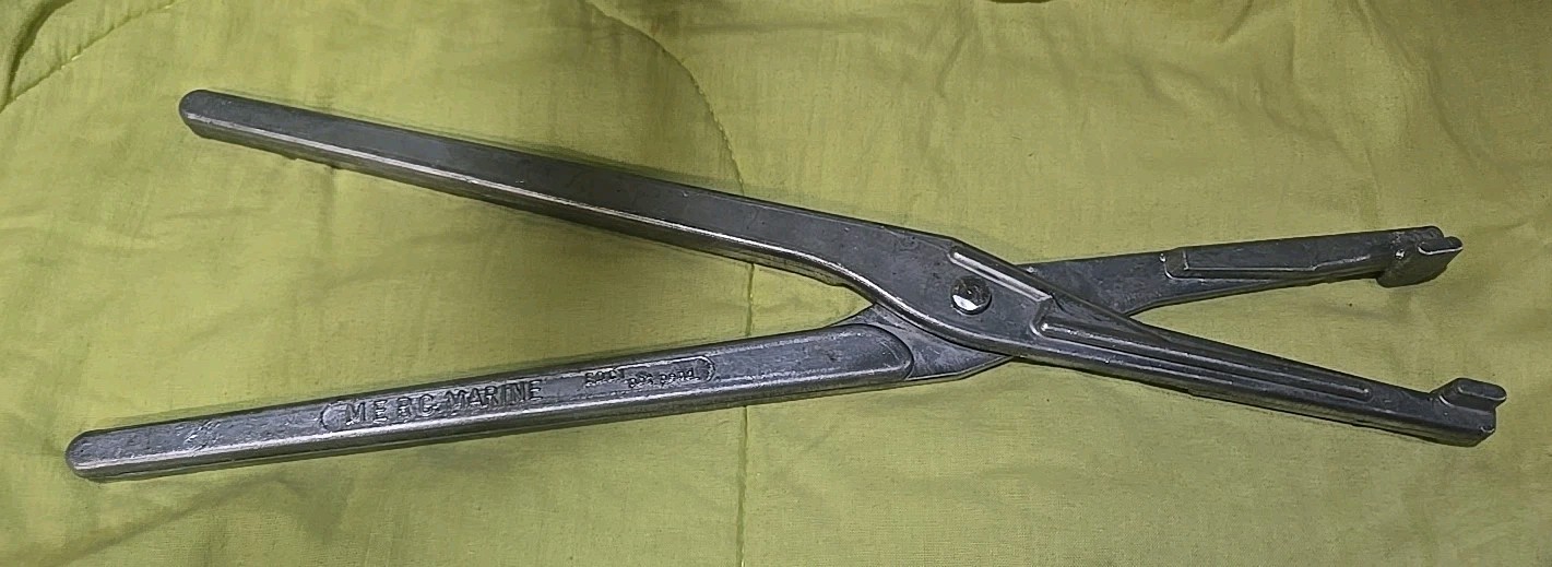 NEW MERC. MARINE EXTRA LONG…. ALUMINIUM PLIERS 14-3/4″ LONG 9″ JAWS OPENING