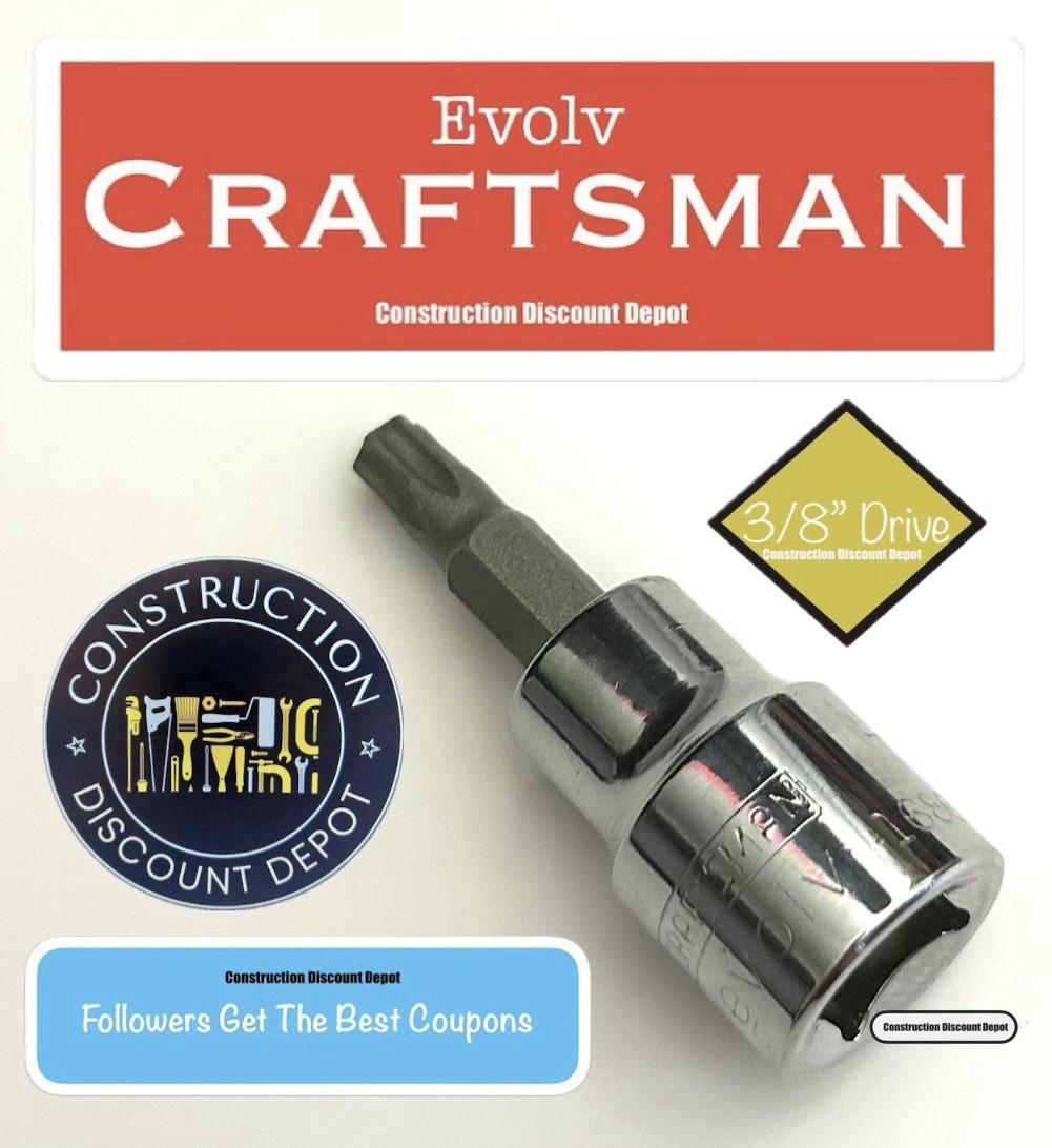 Craftsman Evolv Sockets 3/8″ Drive T30 Torx Bit Socket 16866