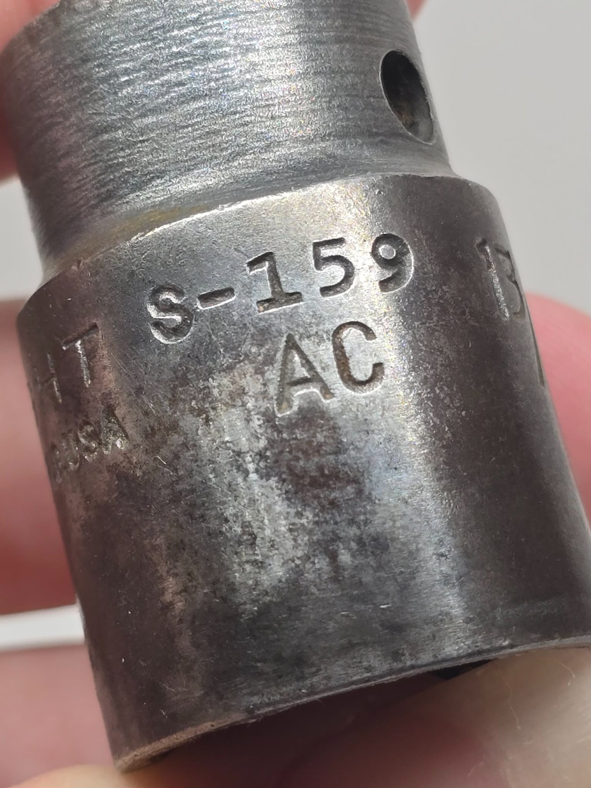 Wright Tools 1/2″ Drive Chrome Shallow 12 Point 13/16″ Socket Part# S-159
