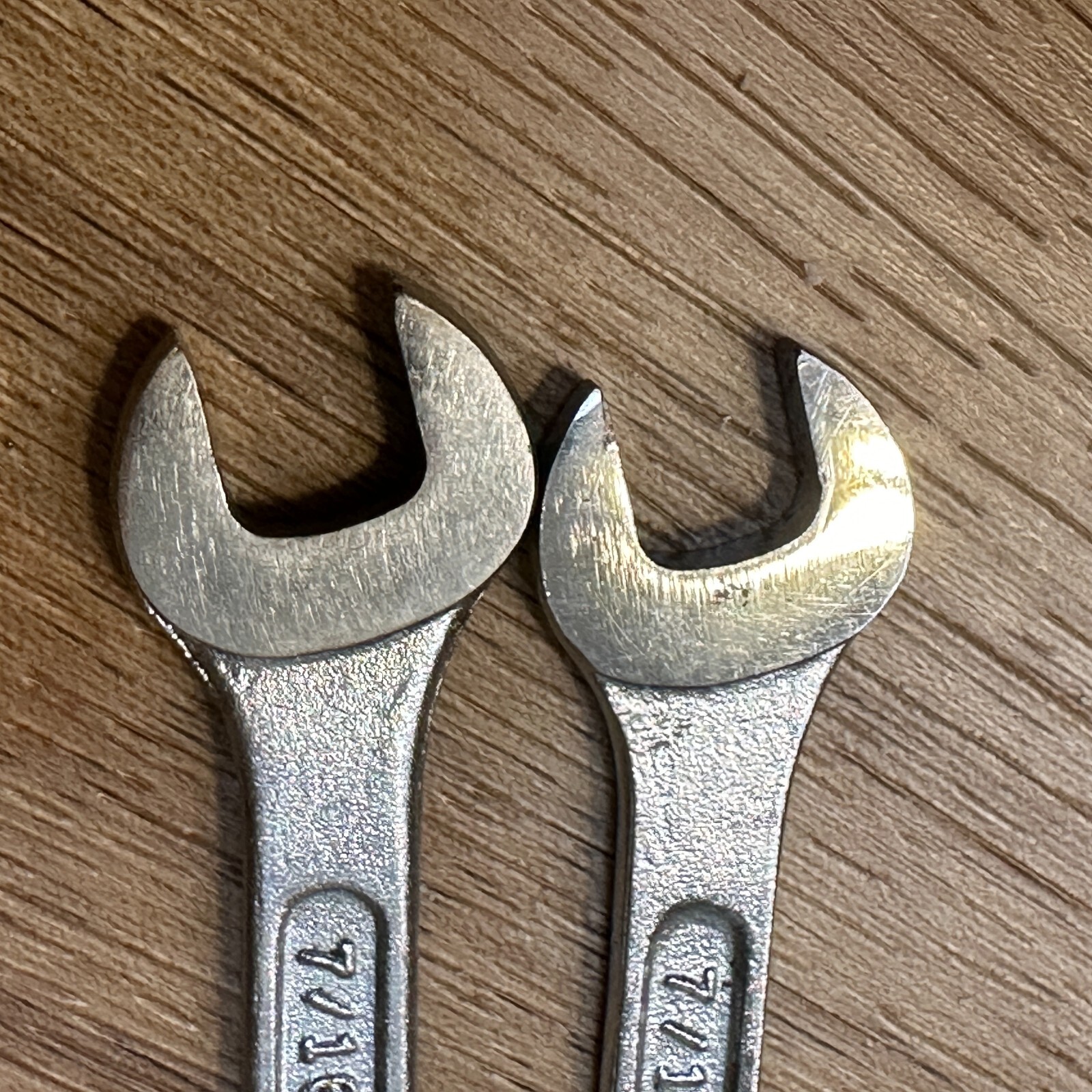 Lot of 2 Vintage Generic USA 7/16″ Combination Wrench 12 Point Forged Steel