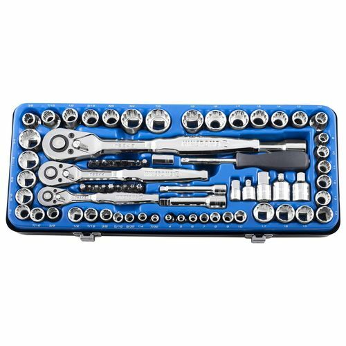 Kincrome 75 Piece 1/4″ 3/8″ And 1/2″ Drive Metric And Imperial Socket Set