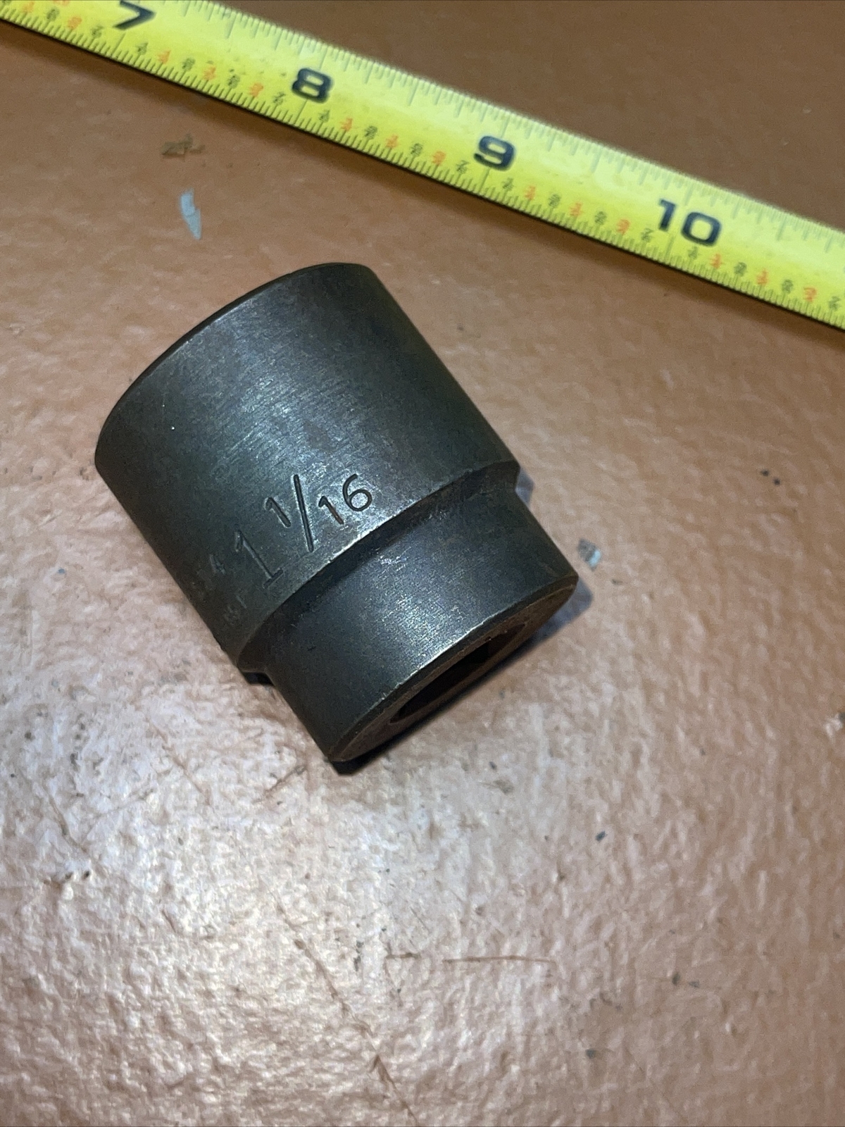 Wright USA 4834 1-1/16 In SAE 1/2 Drive 6 Point Impact Socket 1 1/16 1/2”