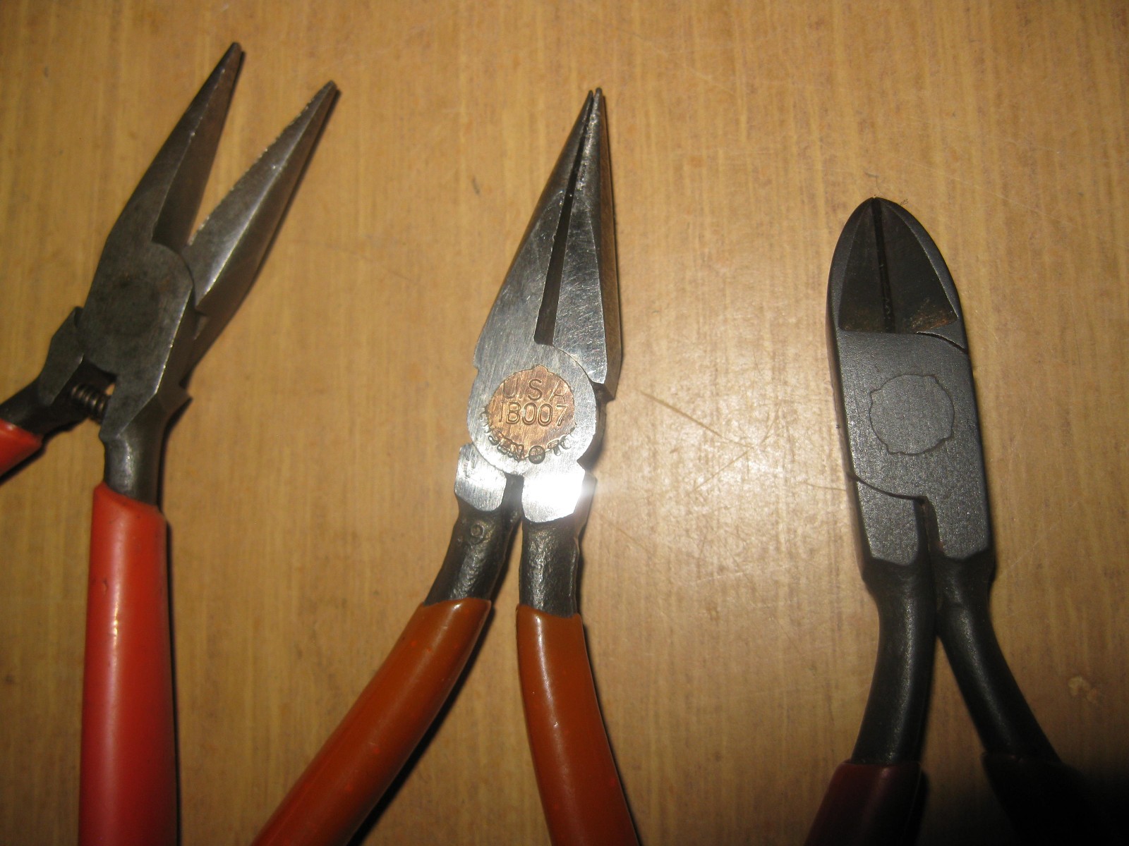 Snap-on Jensen 4″ MINI NEEDLE NOSE PLIERS Lot *USED*