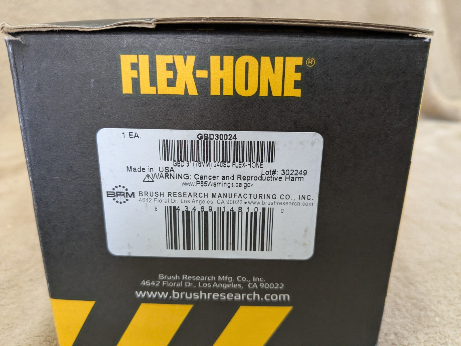 Flex-Hone 3″ (76MM) Engine Cylinder Commercial Ball Hone 240 grit BRM GBD30024