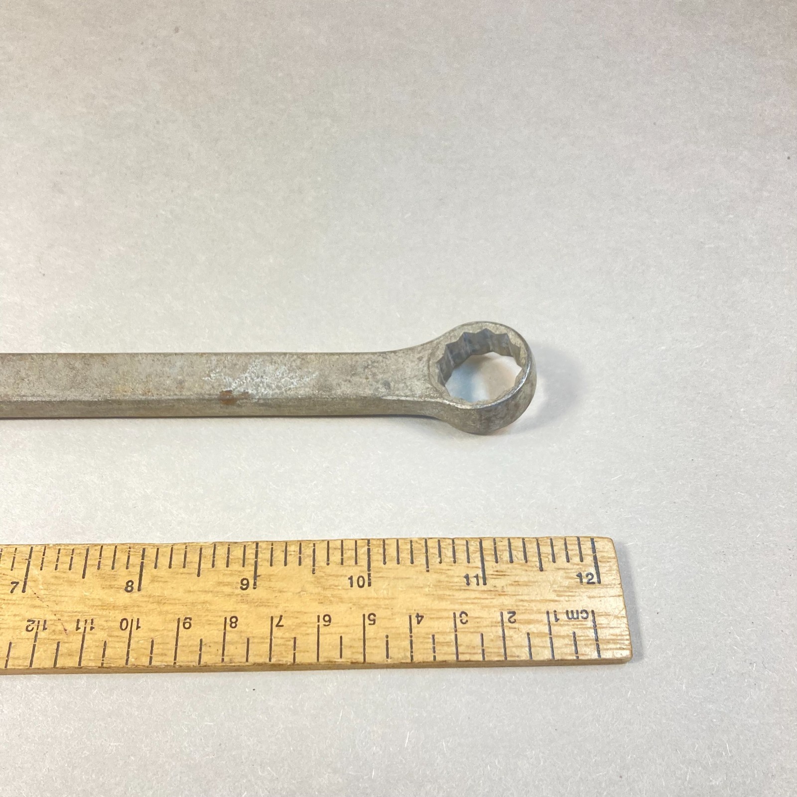 Vintage Plomb Wrench Box End 7/8″-3/4″ Flat Shaft 12 Point WF-83 USA