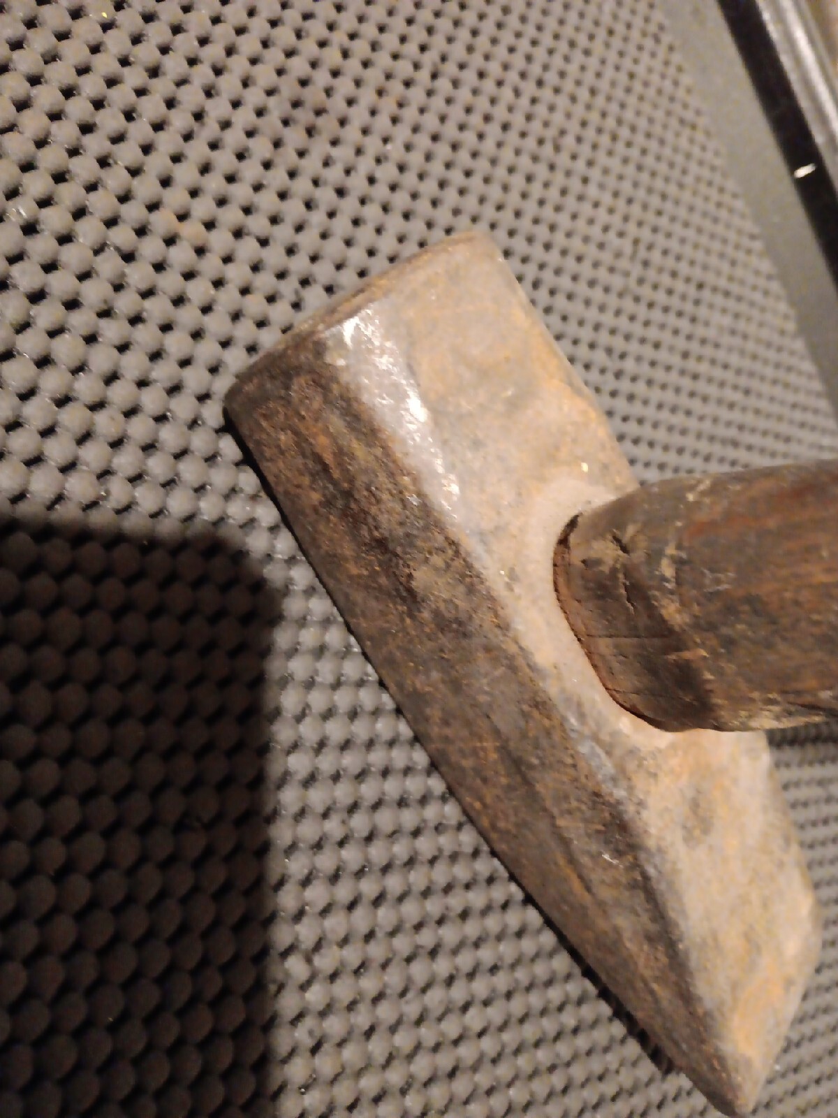 VINTAGE KEN-TOOL T11B T-11-B 14-1/2″ WOOD HANDLE 4-LB CROSS PEEN TIRE HAMMER