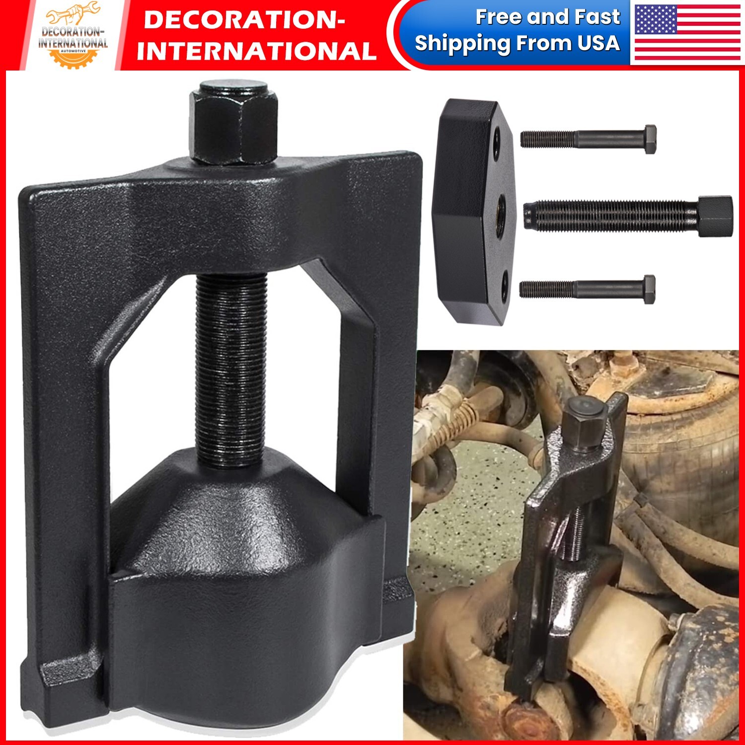 10102 Universal Heavy Duty U-Joint Puller Class 6-8 & 5192 Bearing Cup Installer