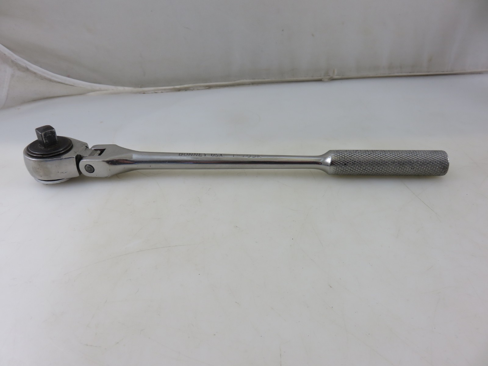 Bonney T-703K Flex Head 3/8″ Dr. Ratchet 11″ Long Vintage Made In USA