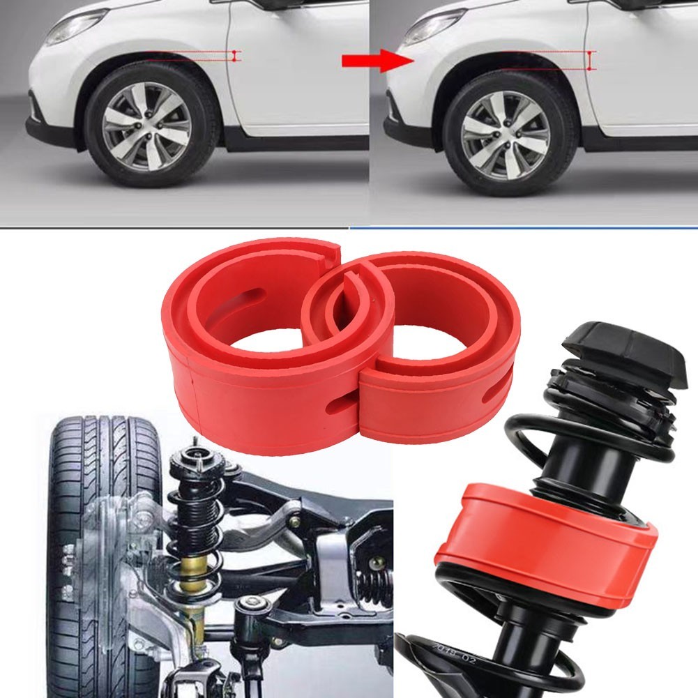 Vehicle Rubber Shock Spring Buffer Compatible with 1.45 to 1.65 Inch Spacing
