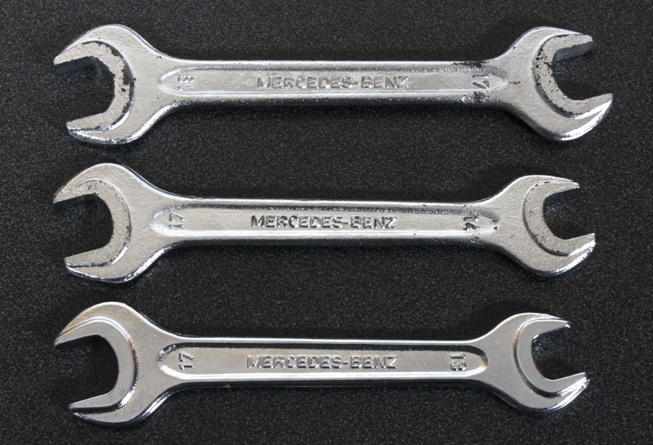 Mercedes-Benz Metric Wrench Set Walter Open-End 19mm 17mm 14mm 13mm