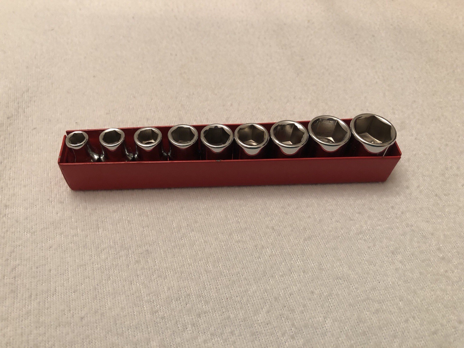 Clean and Shiny Wright Allied Tools 1/4” Socket Set A21 Made In USA