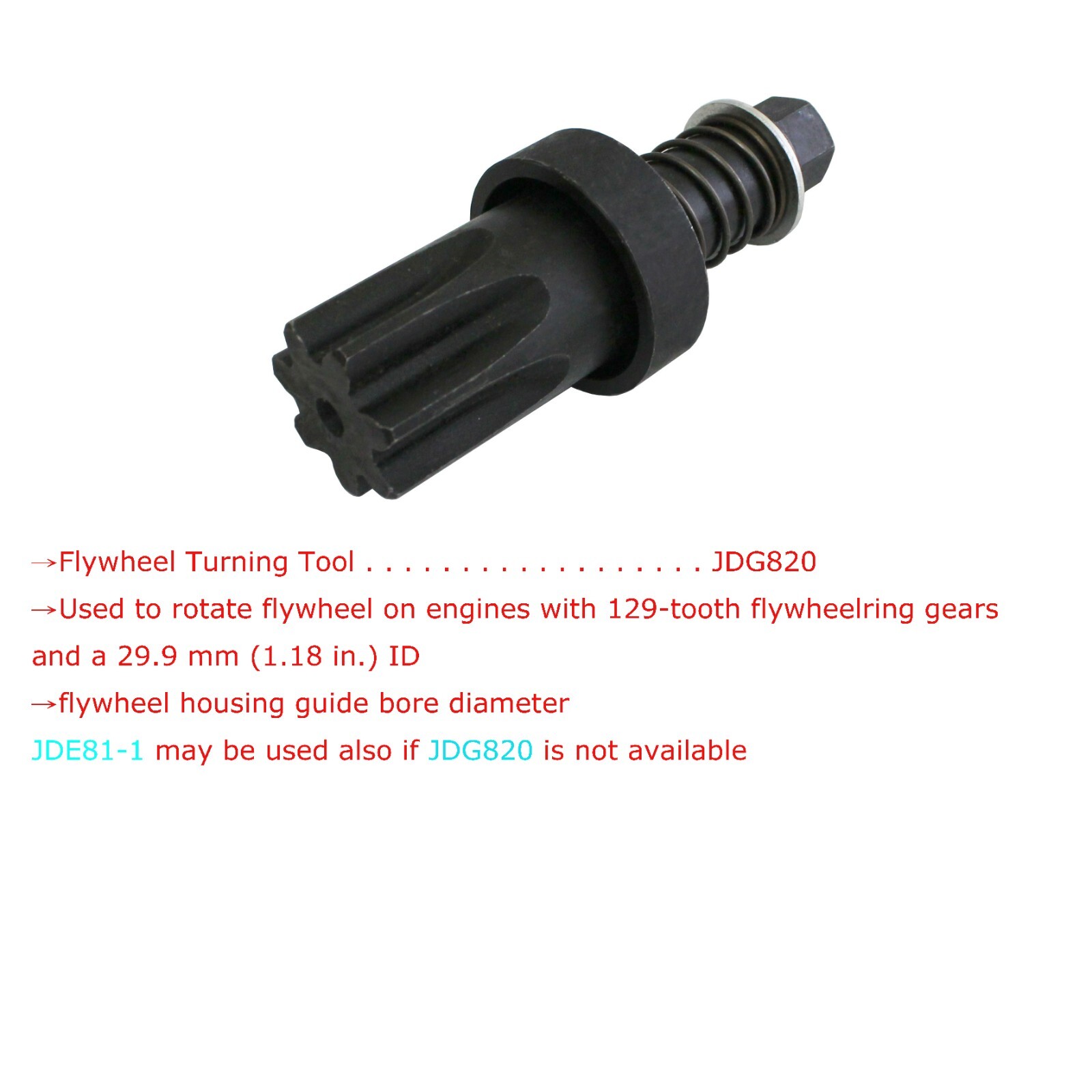 TS TOOLS/ FITS JOHN DEERE ENGINE TURNING TOOL ALTERNATIVE JDG820 or JDE81-1