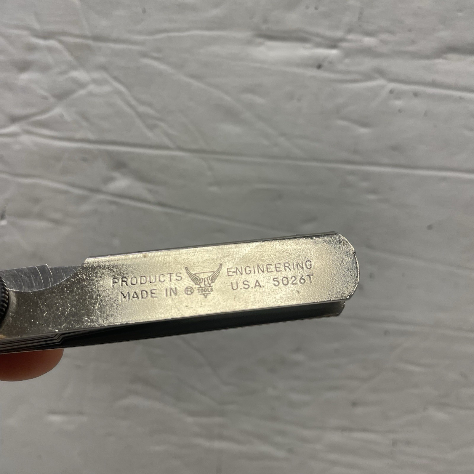 Feeler Gauge 5026T Products Engineering – (0.25mm-0.24mm)(.635mm-.610mm) Used