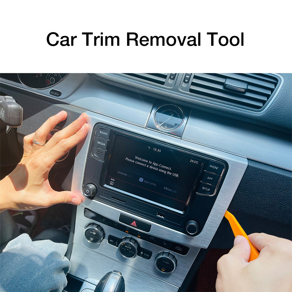4PCS Car Radio Dash Panel Install Removal Pry Tool Kit Stereo Door Clip 100PCS
