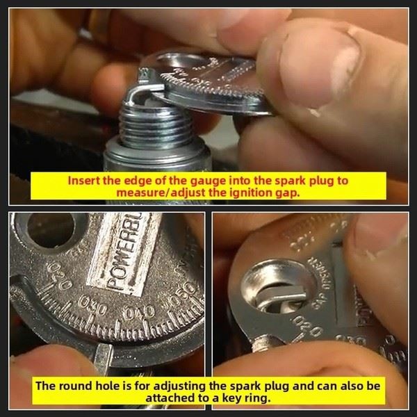 Spark Gap Gauge Tool Zinc Alloy Dual Metric For IMPERIAL Measurement 06 To 24mm