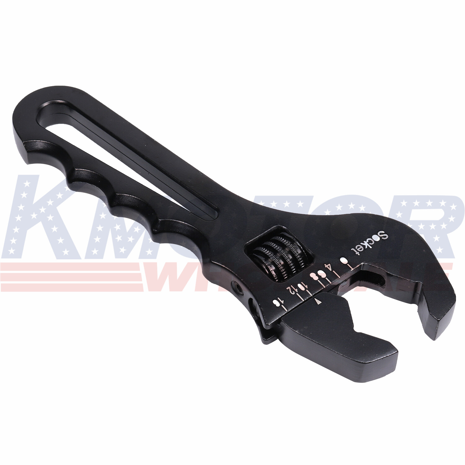 Adjustable Wrench Aluminum Tool Spanner Black 3AN-16AN For Hose End Fitting