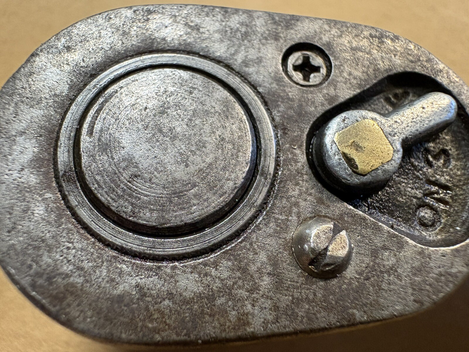 Snap On 3/8 Ratchet F-70-M Working Fine Showing Wear – As shown