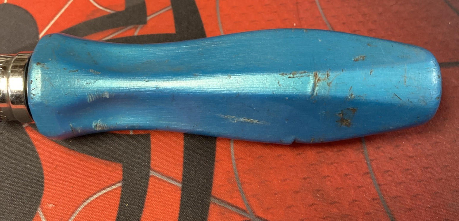 🇺🇸 Snap-on Tools USA S836 1/2″ Drive Pearl Blue Hard Handle Ratchet 11 1/2”