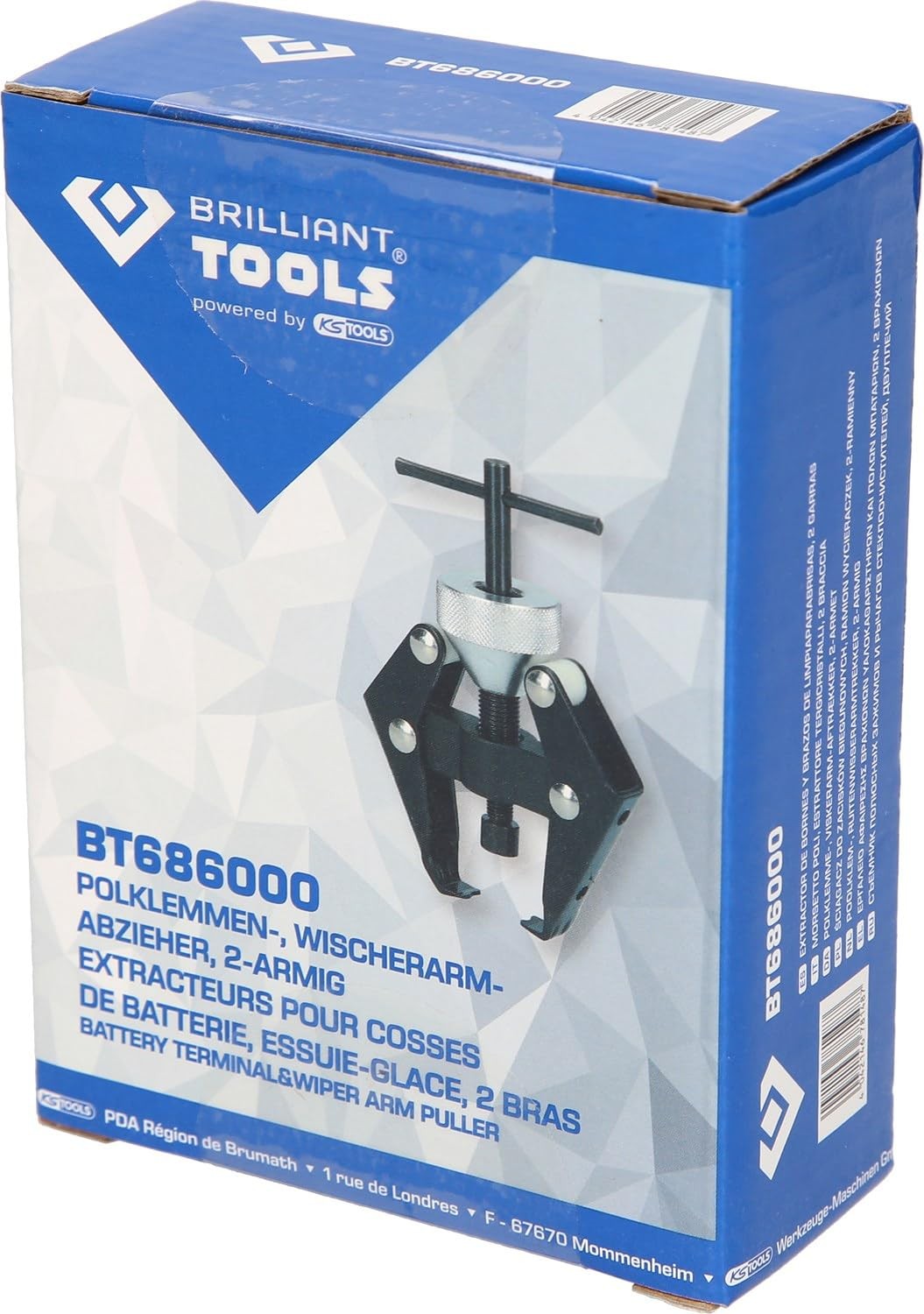 BT686000 Pole Terminals, Wiper Arm Puller, 2 Arm Powered by KS TOOLS
