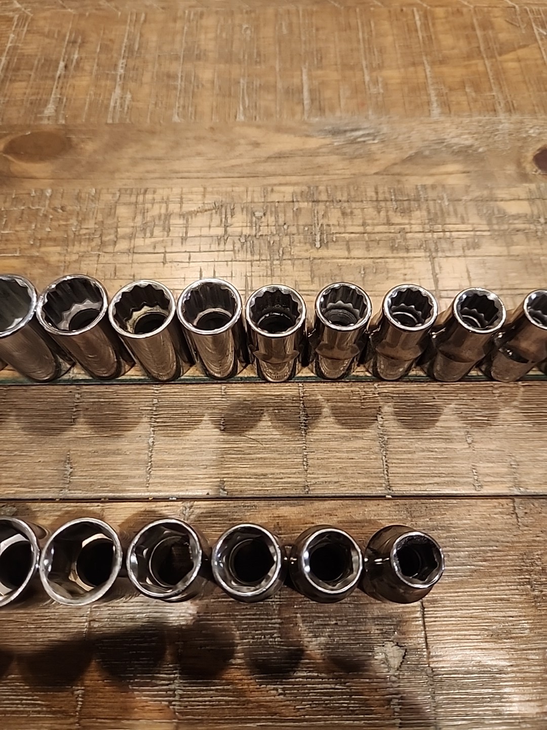 *USA CRAFTSMAN METRIC AND SAE 1/2″ DRIVE SETS 6 POINT AND 12 POINT 23PCS