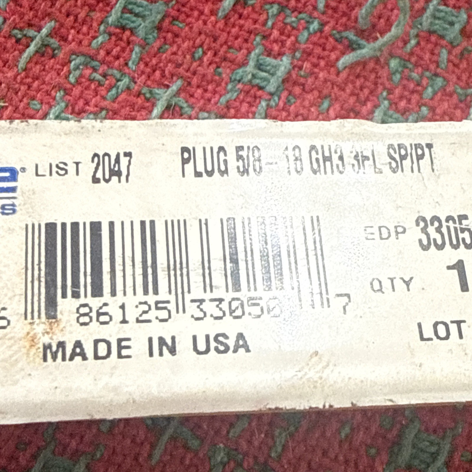 5/8-18 NF Plug Hand Tap HSS Spiral Pt GH3 Morse USA 🇺🇸 New