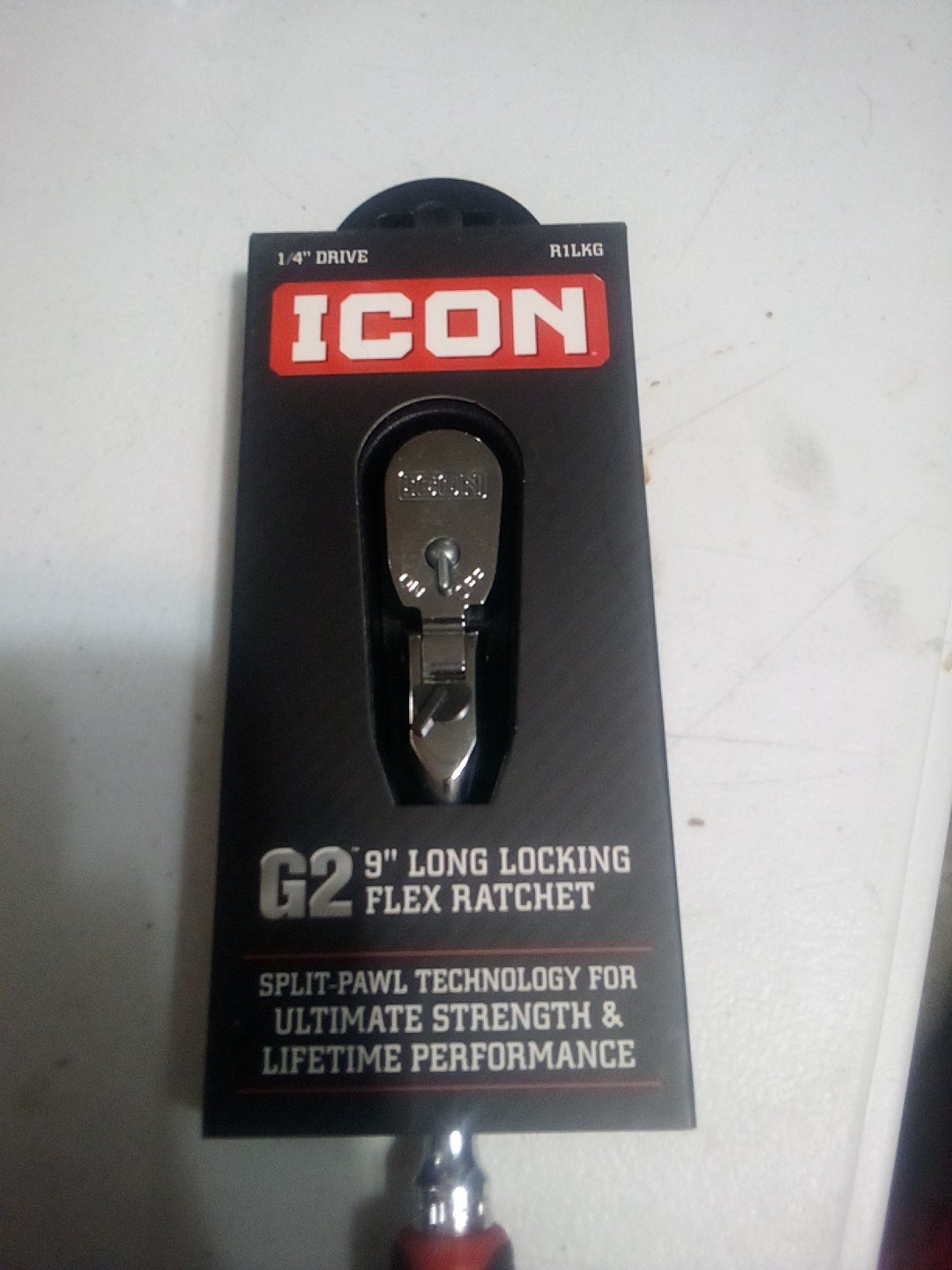 ICON R2LKG G2 3/8 Drive 14 in. Long Locking Flex Ratchet Comfort Grip – New