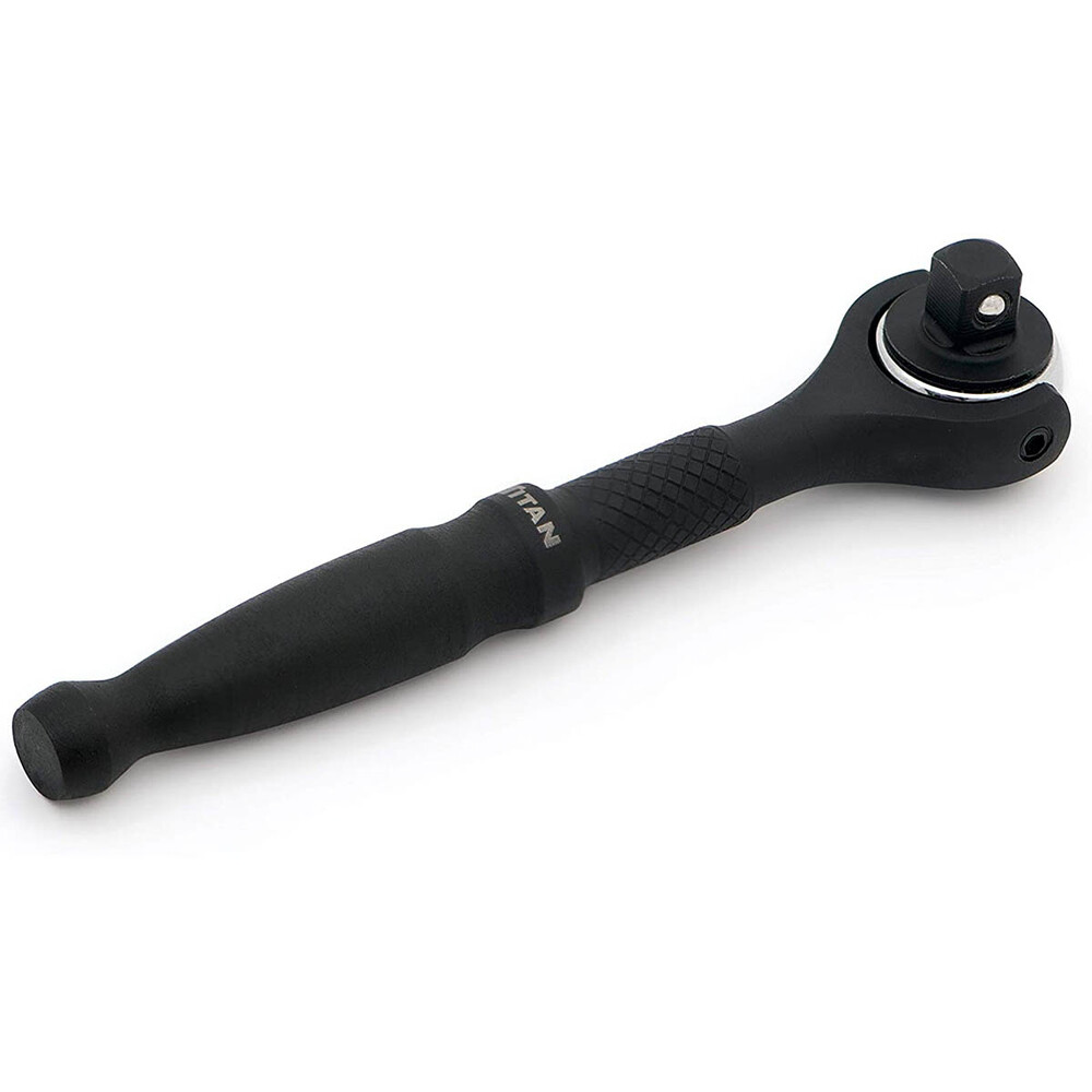 Titan 11313 1/4″ Drive Swivel Head Micro Ratchet Black