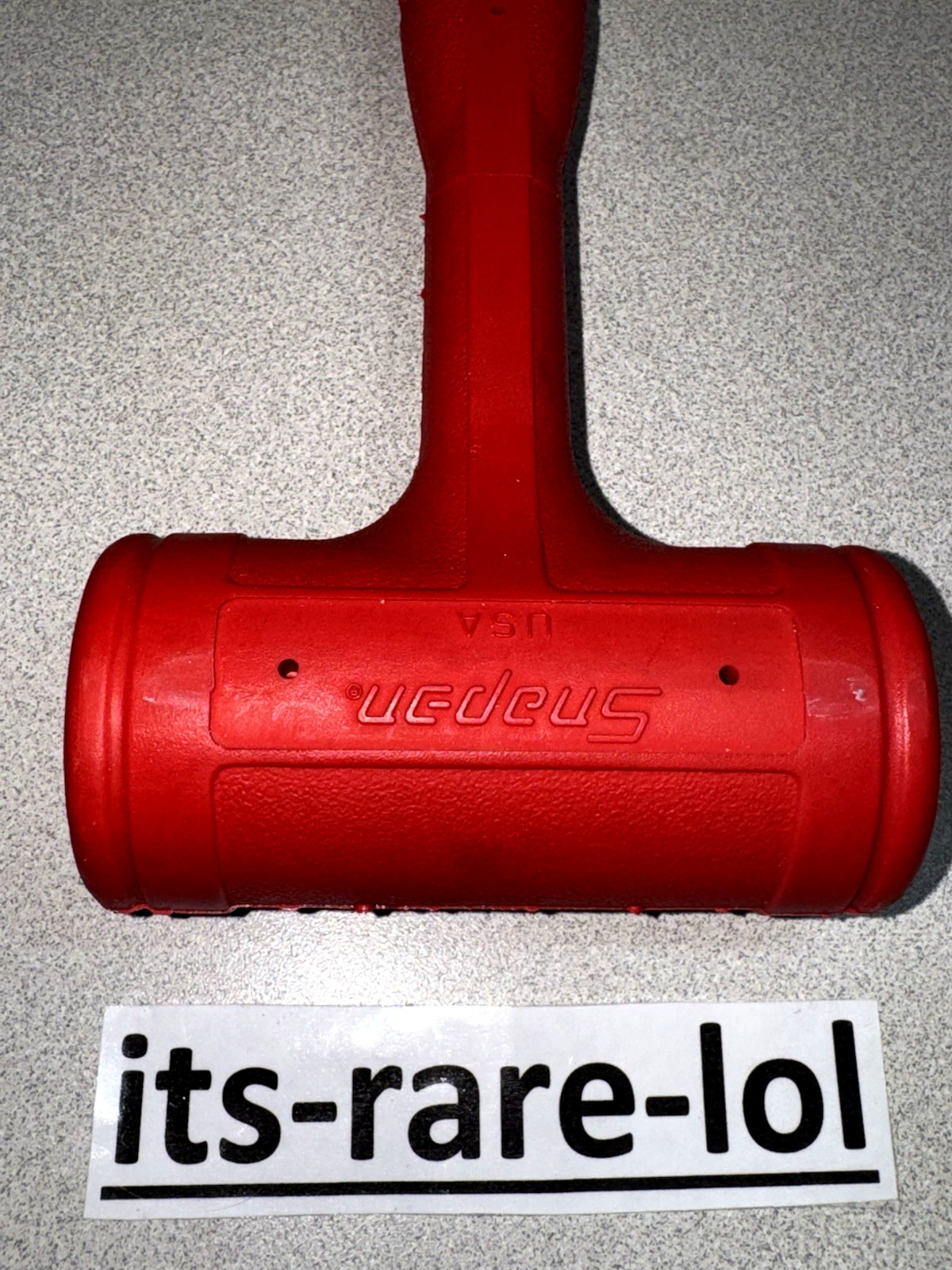 Snap-on HBFE103 3-Piece Red Soft Grip Dead Blow Hammer Set (24oz, 32oz, 48oz)