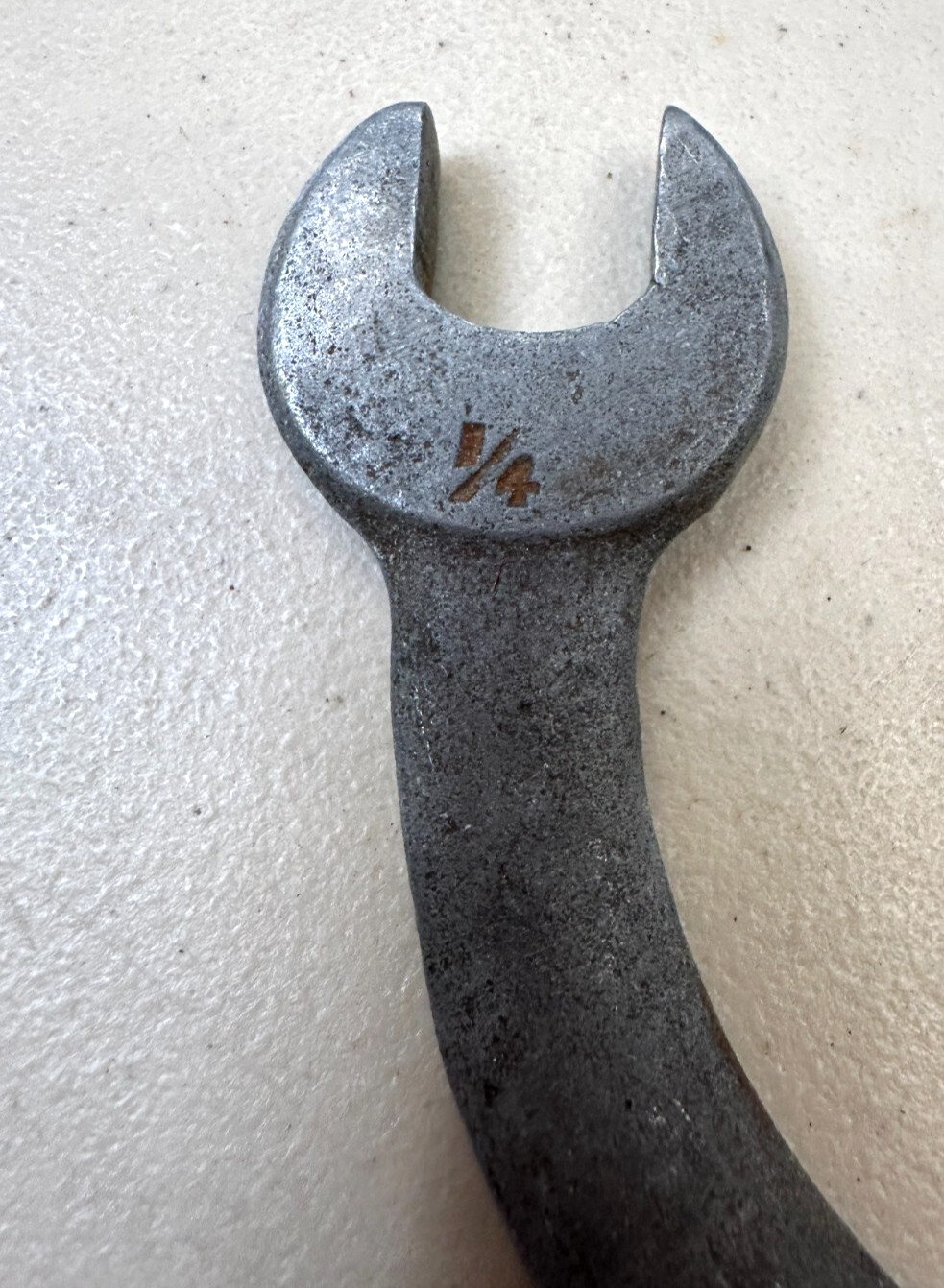J H Williams Vintage Open End S Wrench 677 1/4 x 5/16 USA W-Diamond