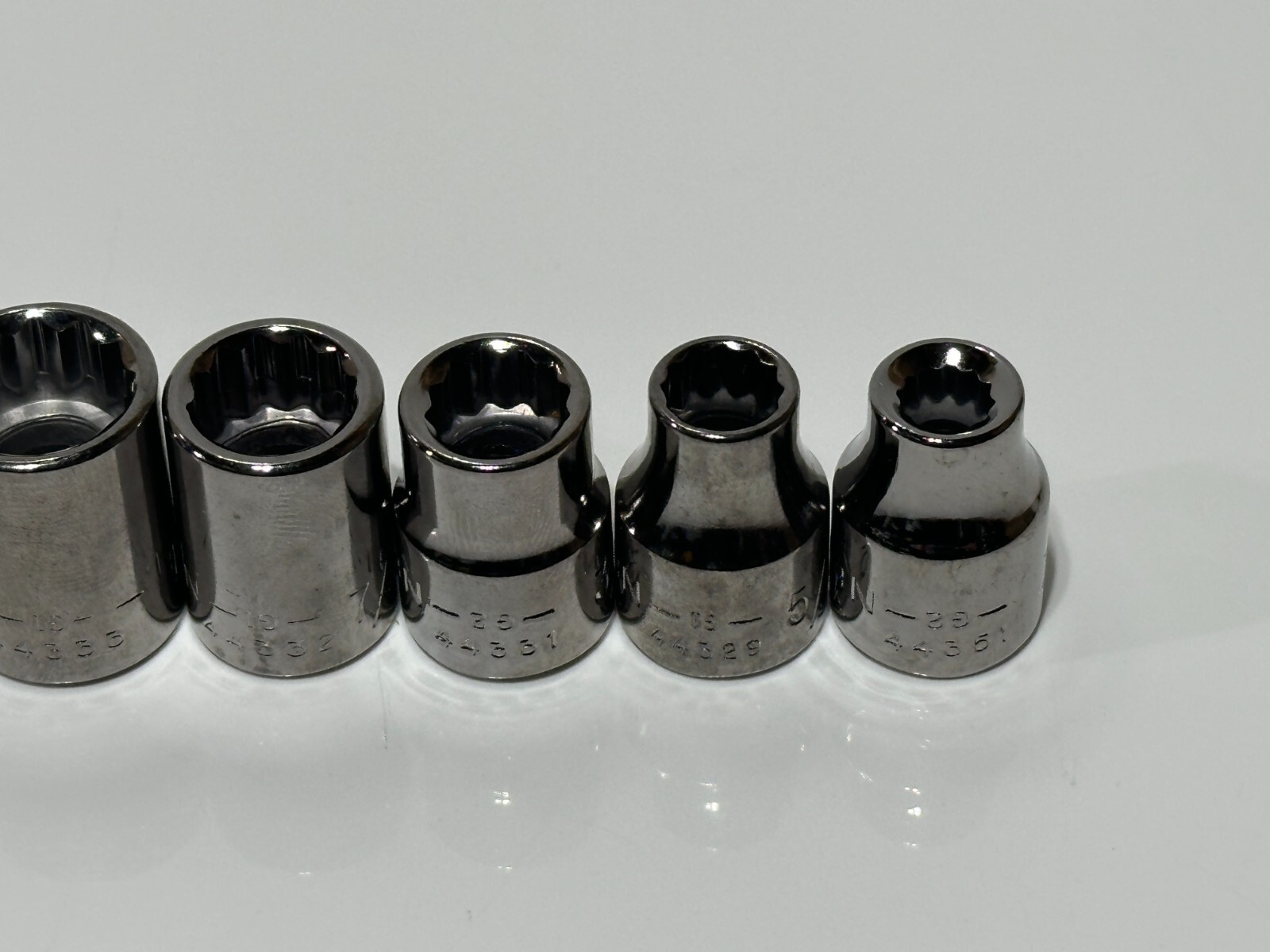 NOS Craftsman Tools USA G-Series 11pc SAE Shallow Socket Set 12 Point 3/8” Drive