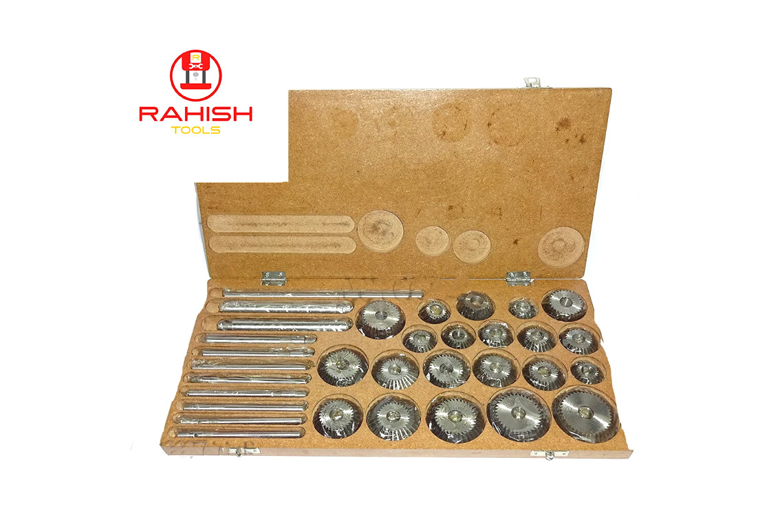 Valve Seat & Face Cutter Set 21 Pcs Set For Vintage Cars & Bikes RAHISHTOOLS