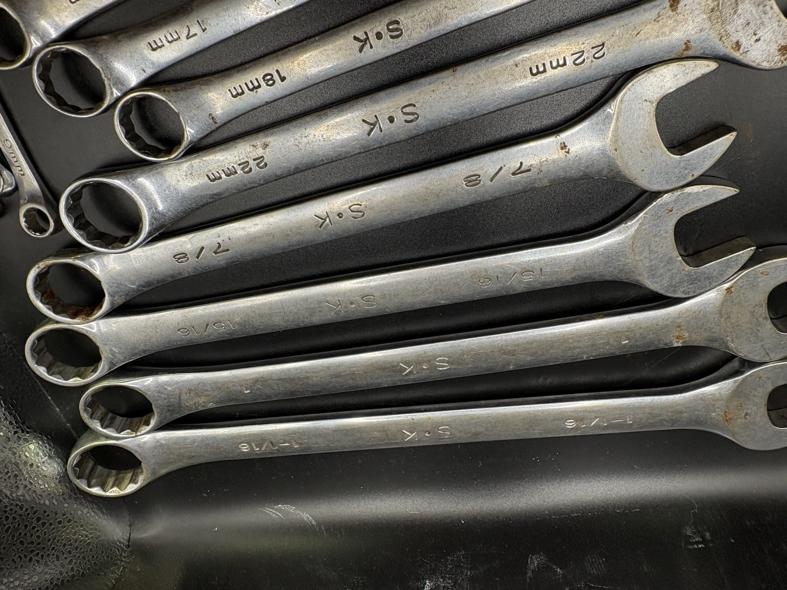 S K wrench Lot Of 16 Various Size Wrenches