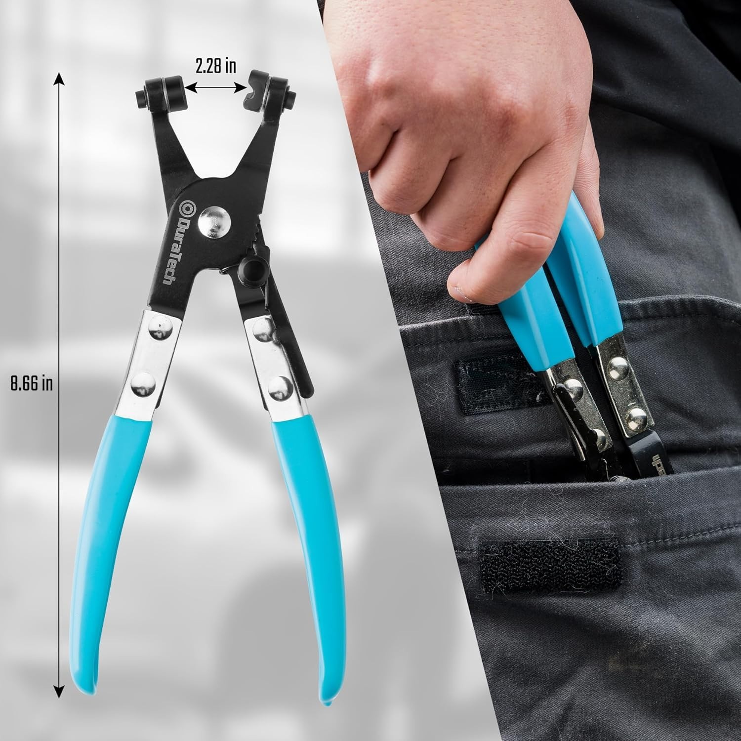 Heavy Duty Hose Clamp Tool with Heat Treated Carbon Steel Construction