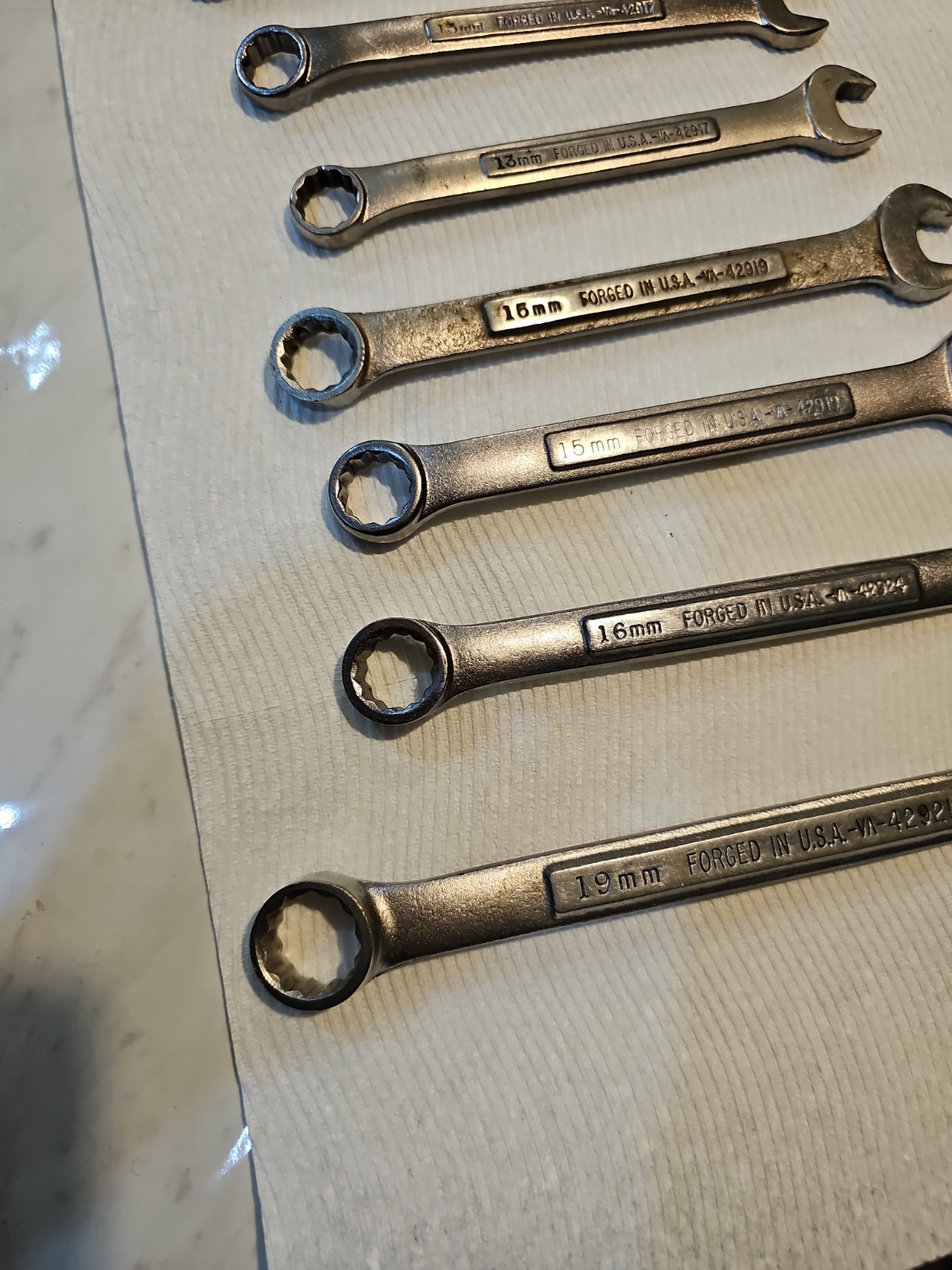 Vintage Craftsman USA VA Metric Wrench Multi-Lot 9mm 13mm 15mm 16mm 19mm 9-Pc