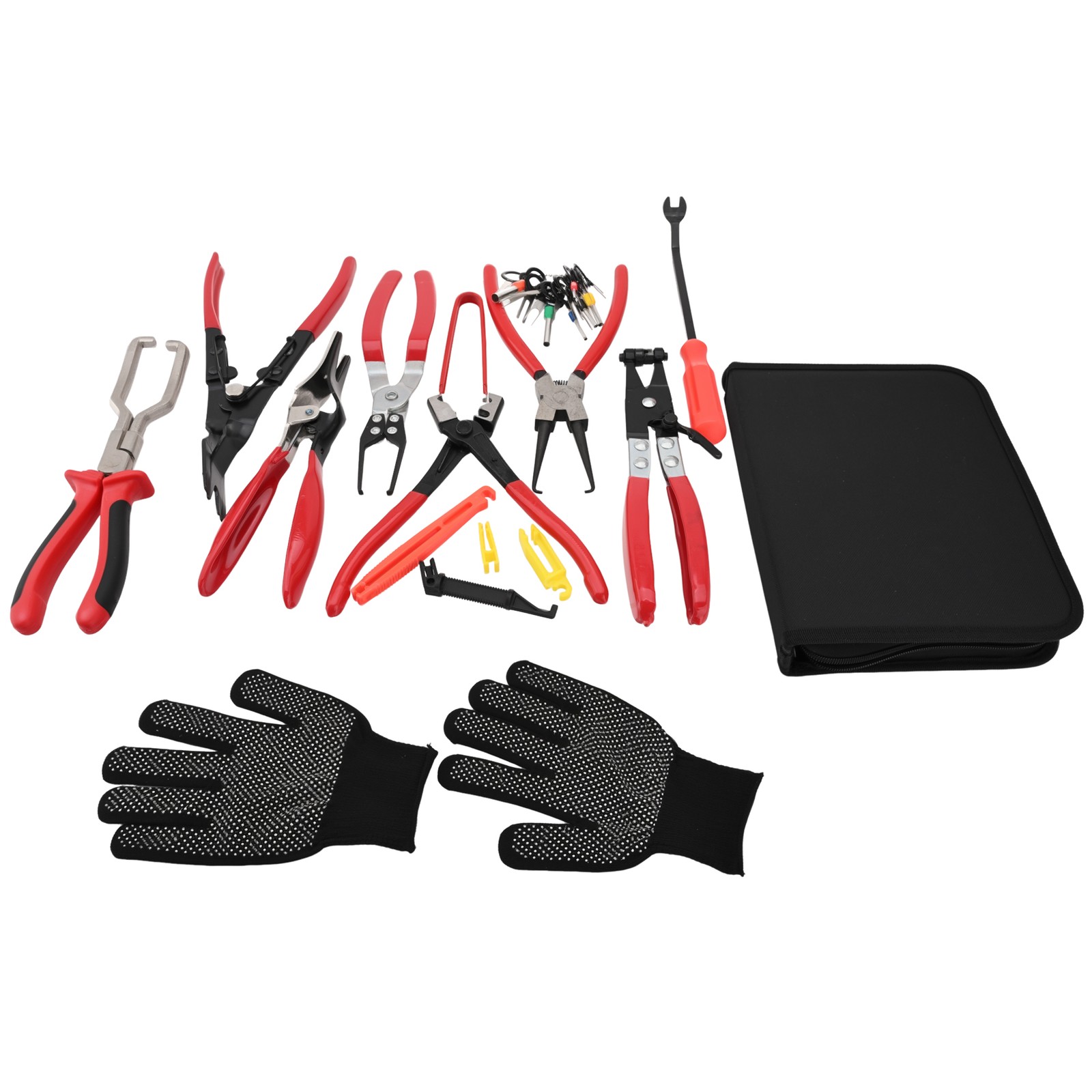 15 IN 1 Fuel Line Disconnect Plier Hose Clamp Pliers and RELAY & FUSE PULLER SET