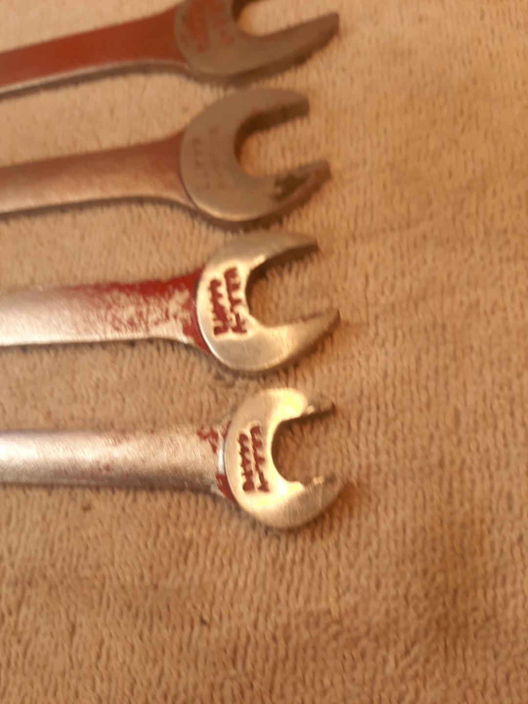 Vintage Craftsman 4pc SAE Tappet Wrench Set -V- 44475. 44474, 44473, 44472, USA