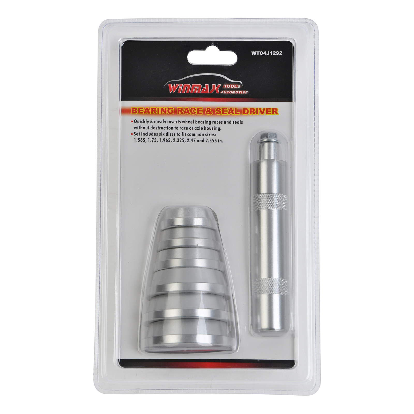 7pc Bearing Race And Seal Driver Tool Set 1.555″ 1.75″ 1.965″ 2.32″ 2.48″ 2.559″