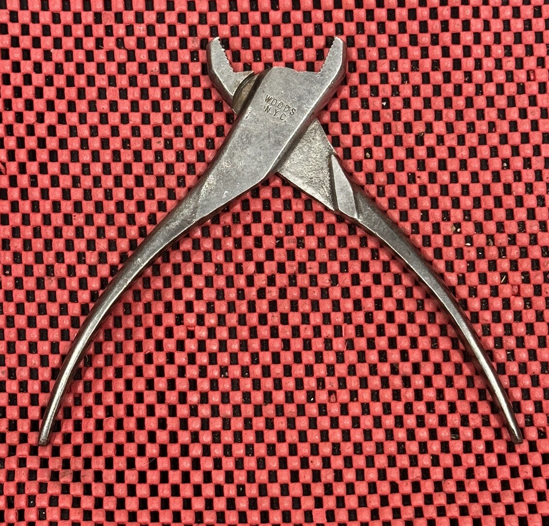 Vintage WOODS N.Y.C. Tools Battery Terminal Pliers Made in USA Rare M7