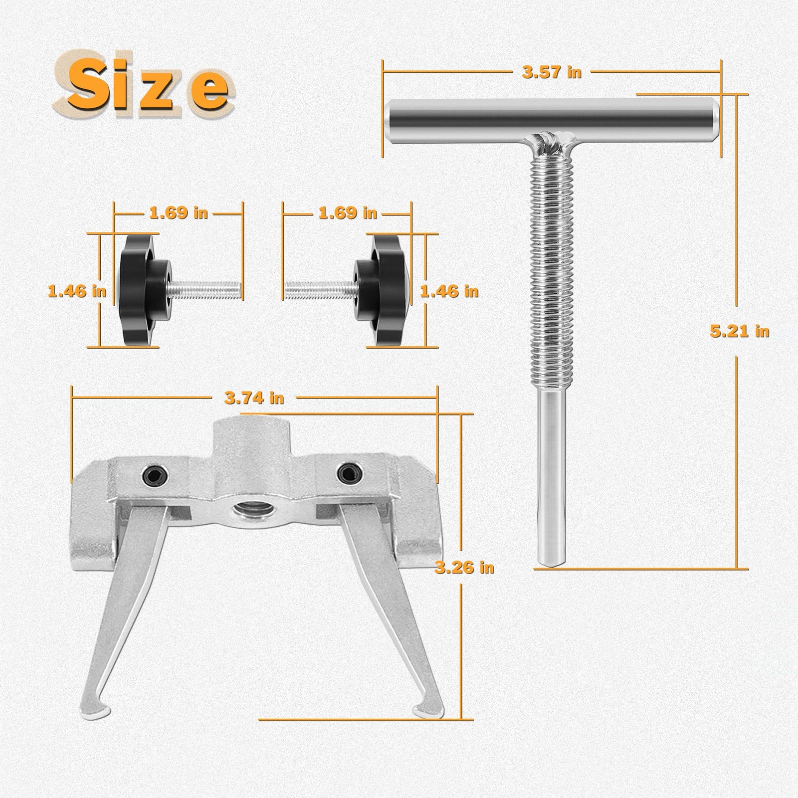 660040-1 Impeller Puller Removal for Impellers 2-1/4″ to 2-9/16″ Jabsco Pump