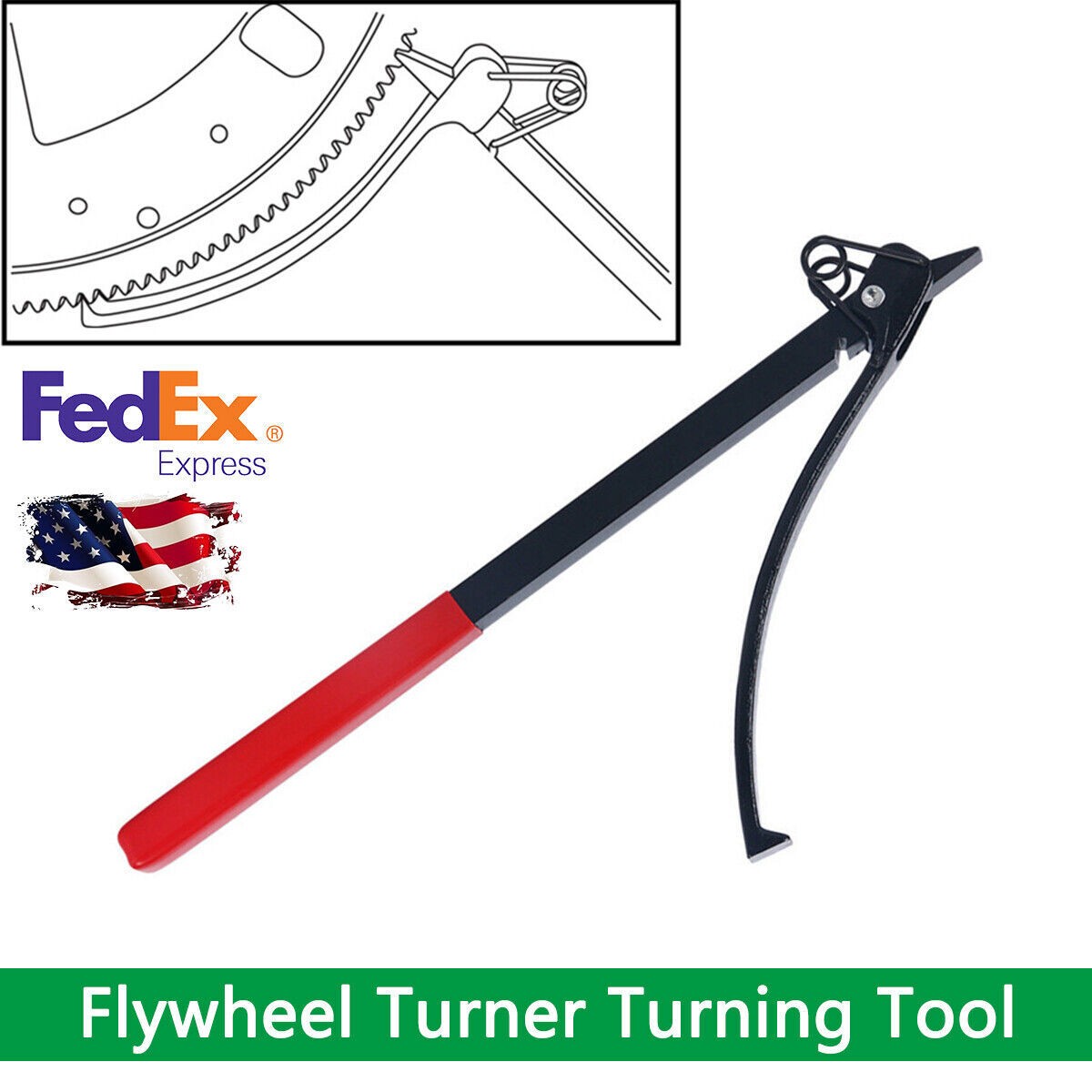 Flywheel Fex Plate Rotate Turner Turning Tool Wrench Clamp For Holder Car Engine